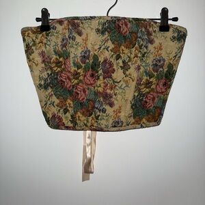 Floral Tapestry Corset Top